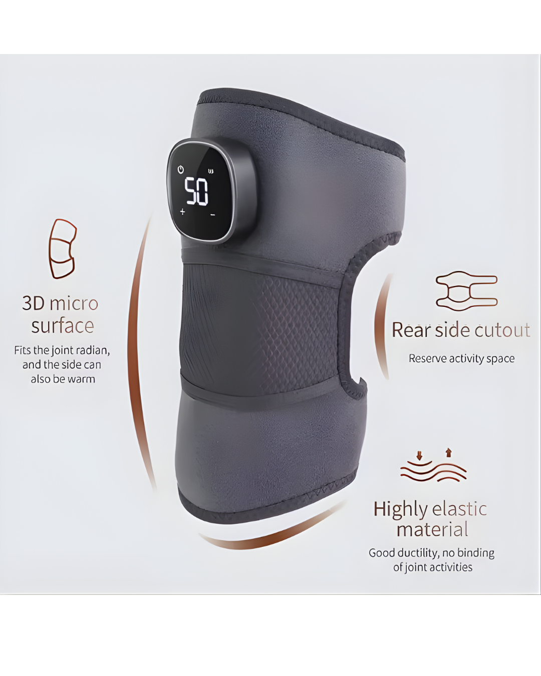 AliviaFlex™ — Masajeador Terapéutico de Rodilla con Calor Inteligente